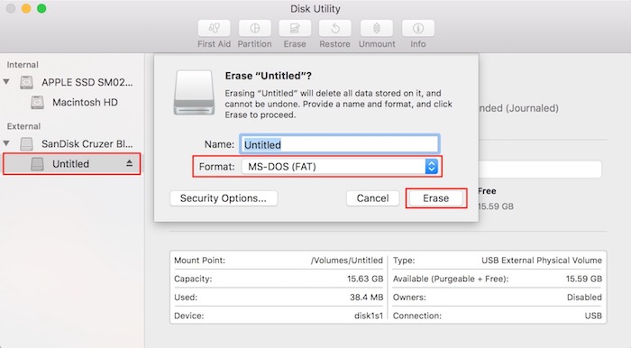 format drive on mac for windows